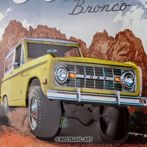 Blechschild Bronco klein 2